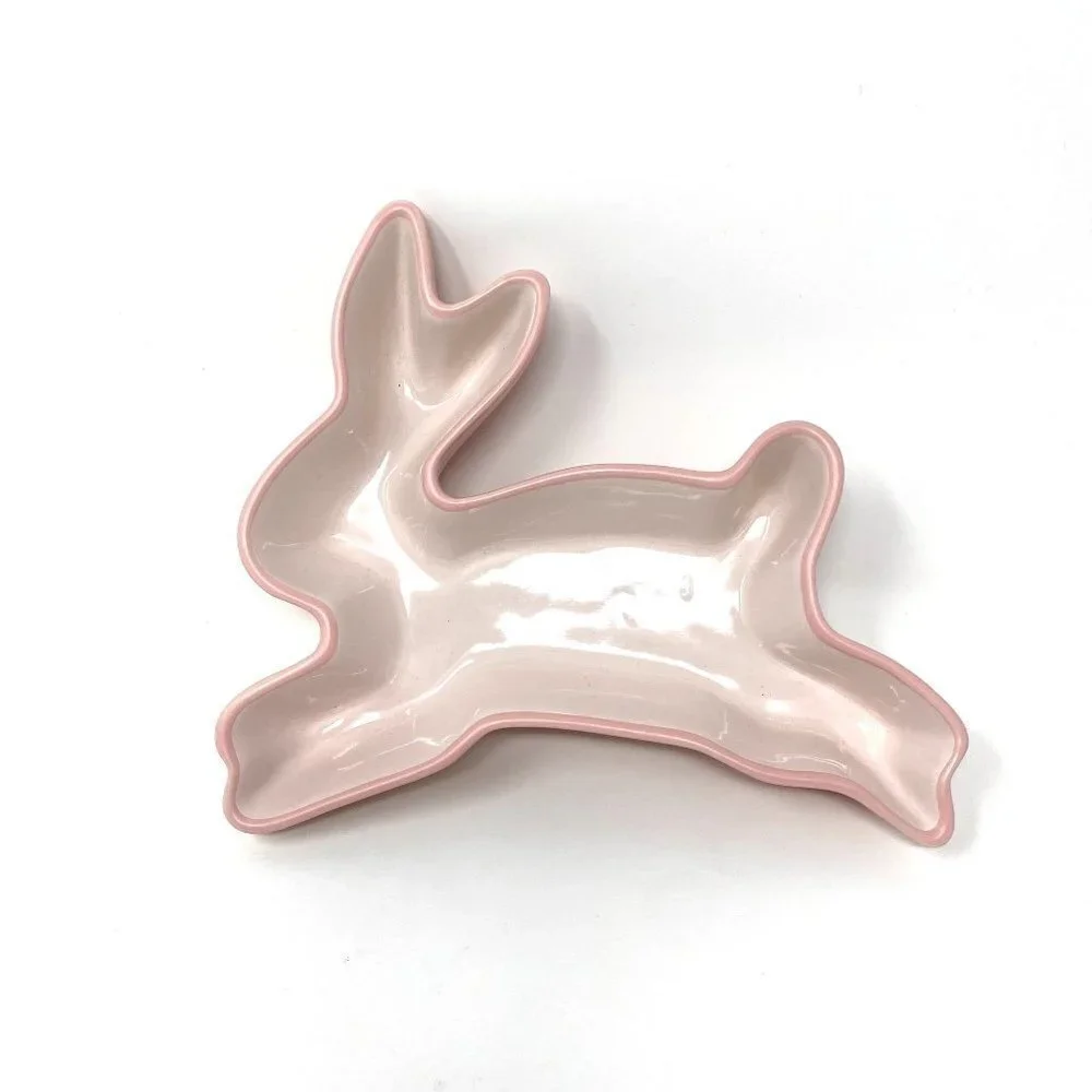 Target Ceramic Bunny Dish Treats Candy Easter Springtime